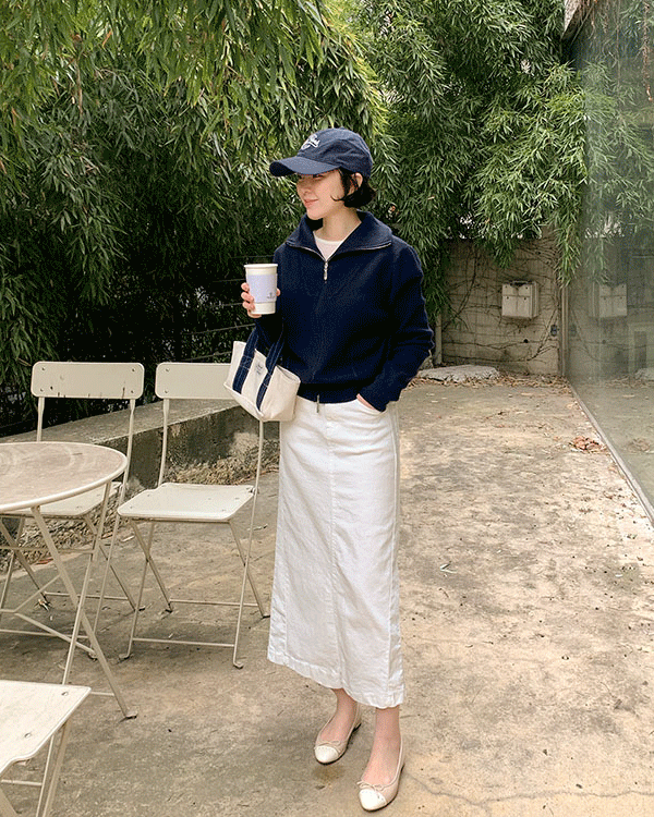 two-way 세일러 Knit Zip up