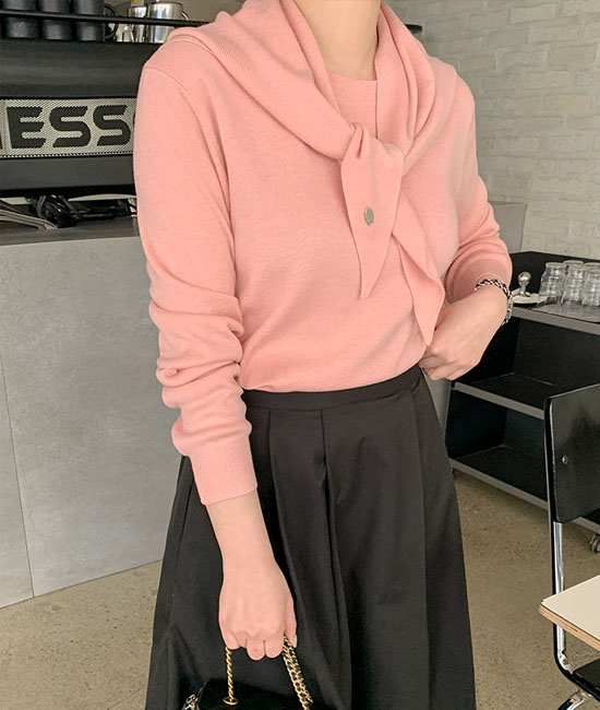 스카프 Set Round Knit