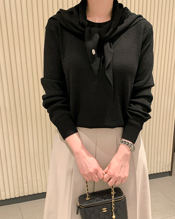 스카프 Set Round Knit