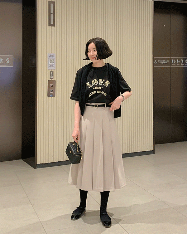 코코 Pleats Skirt