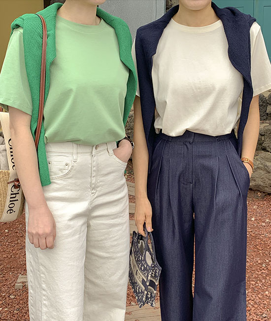 탱글 Basic Short T shirts