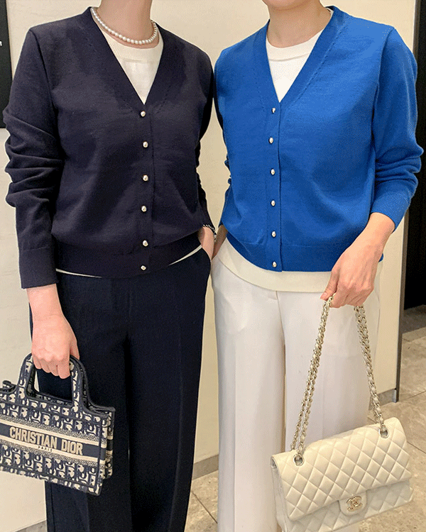 이중 layered Cardigan