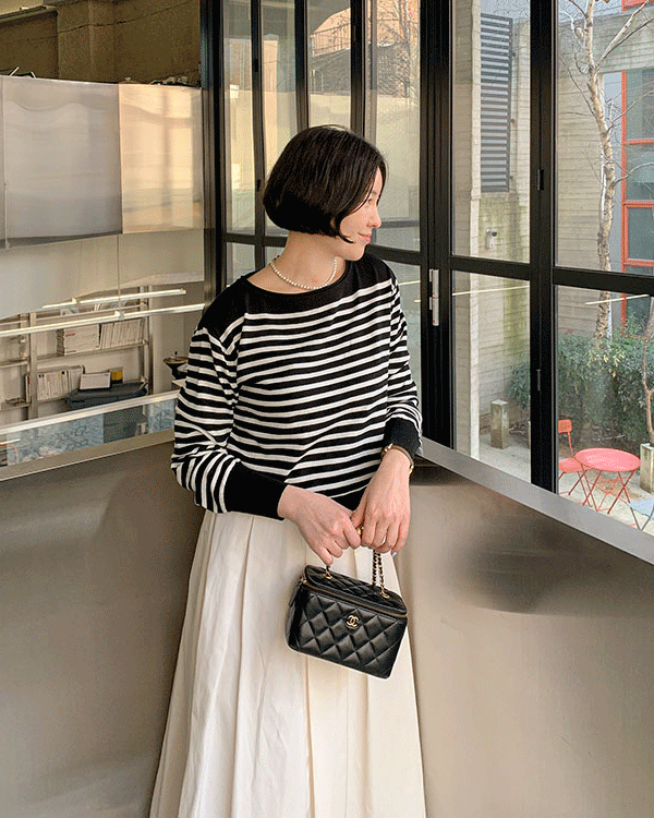 제인 Stripe Knit