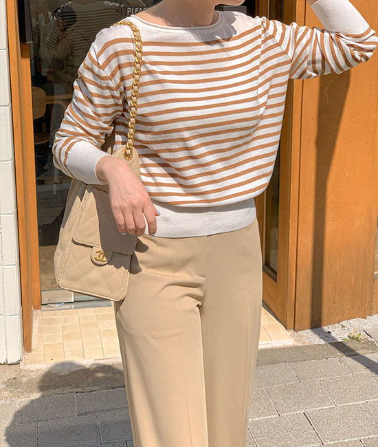 제인 Stripe Knit