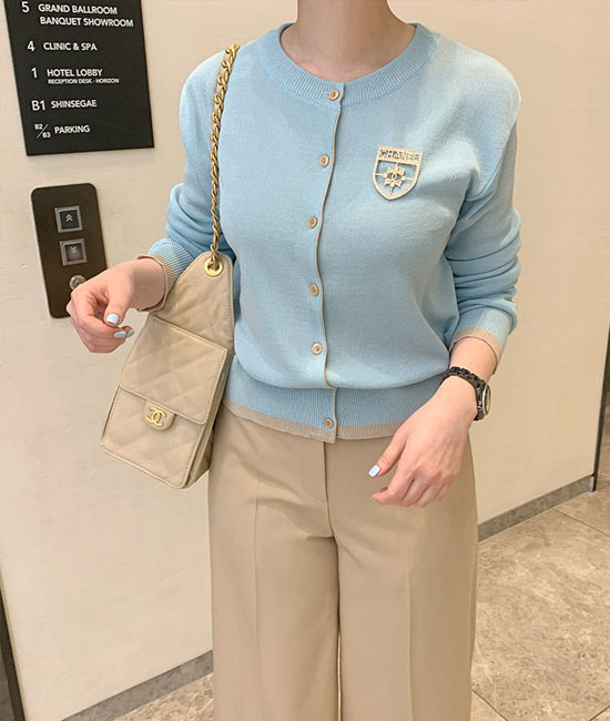 유니 color combination Cardigan