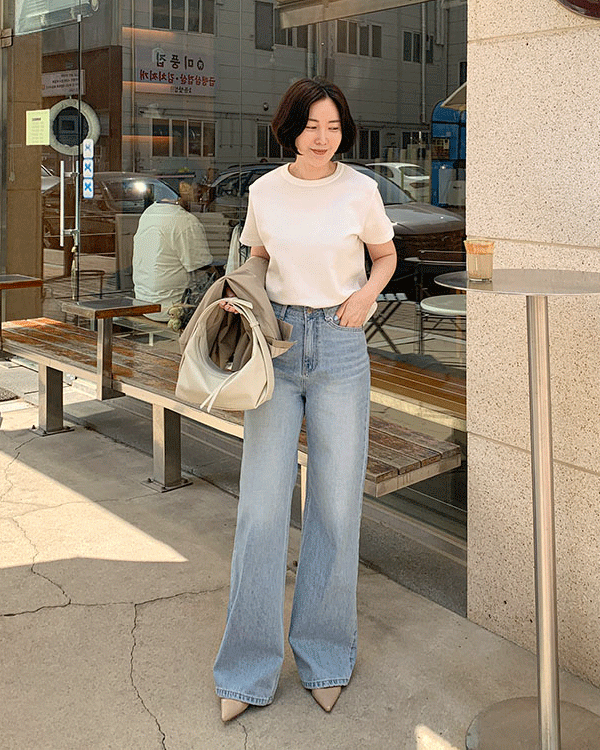 어라운드 Light blue Denim Pants