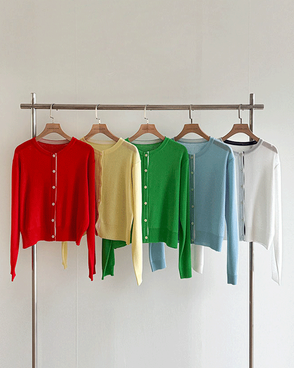 멜로우 color combination Cardigan