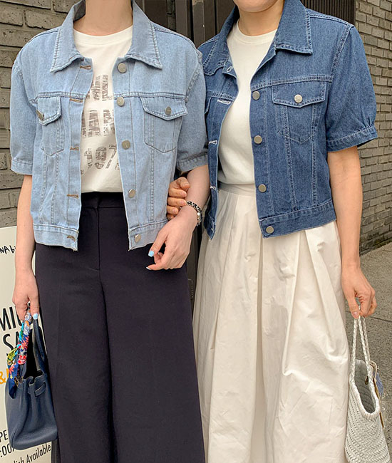 기획 Short-sleeve Denim Jacket