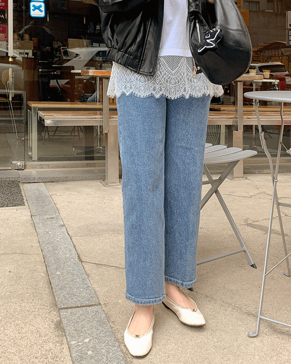 깔끔핏 Straight Denim Pants