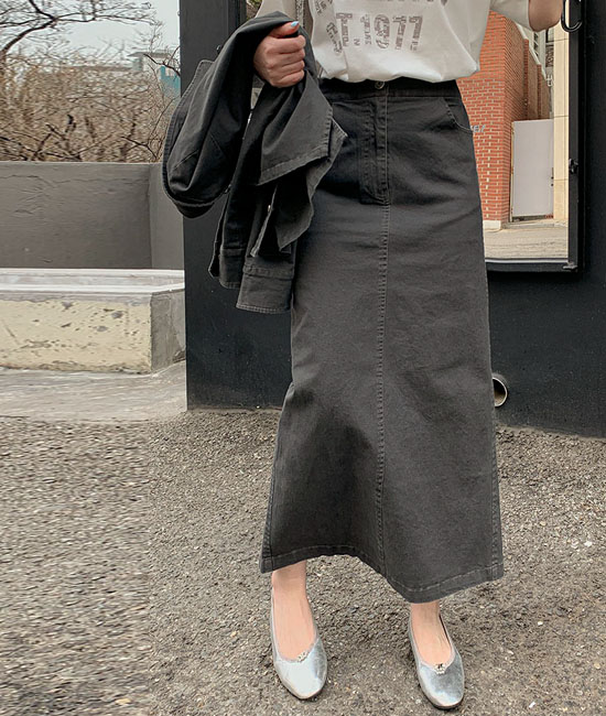 스터디 코튼 Skirt