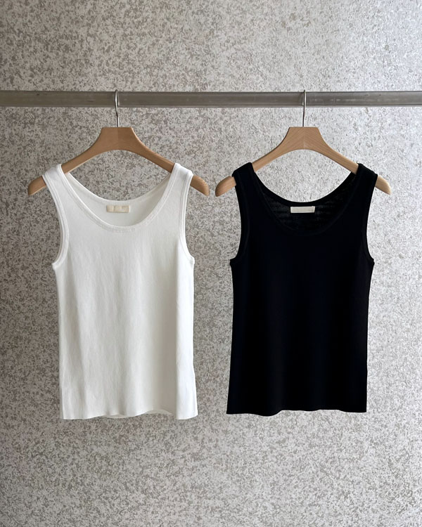 쿨터치 유넥 Knit Sleeveless shirts