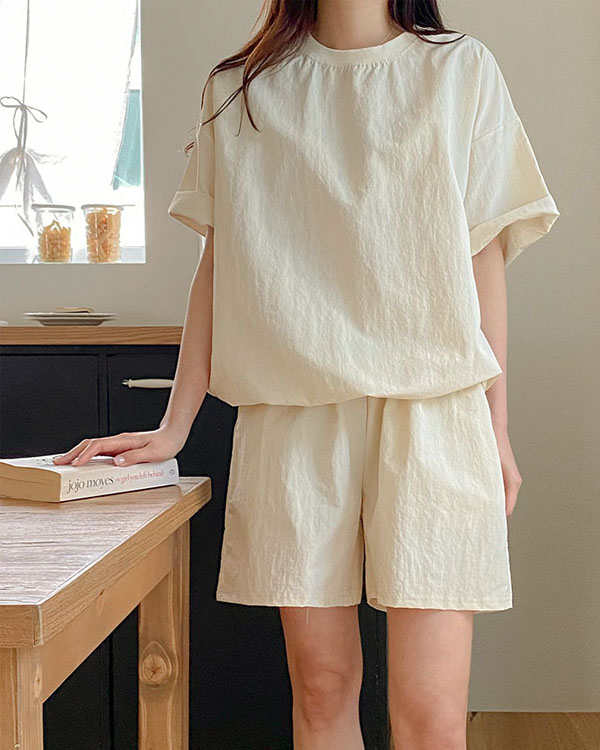 바스락 Summer 반팔반바지 Set