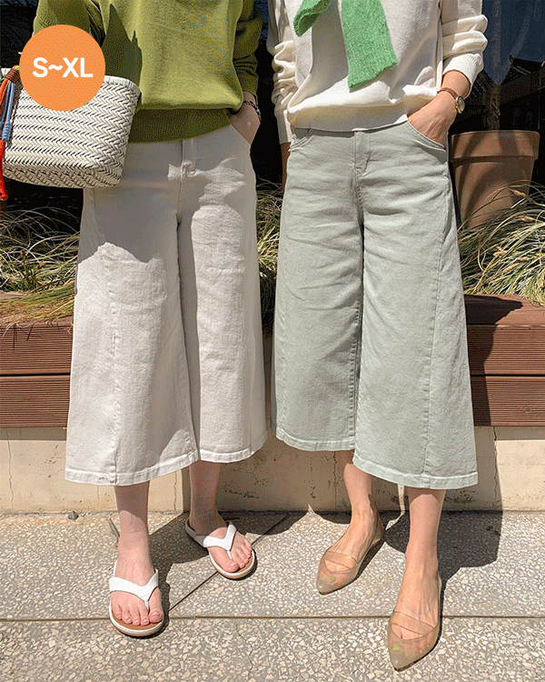 샌디 8부 코튼 Pants