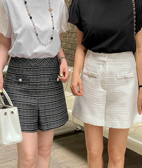 르마인-럭스 Tweed Shorts