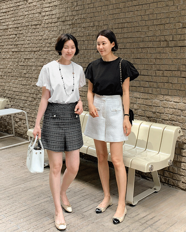 르마인-럭스 Tweed Shorts