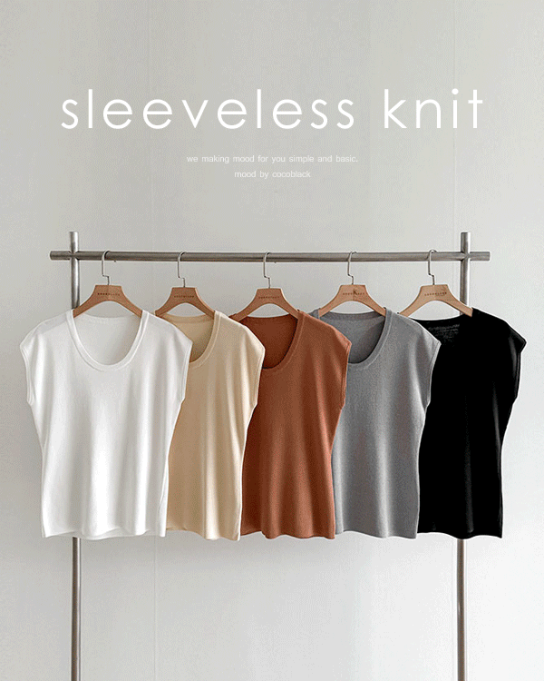 Summer 유넥 Sleeveless shirts