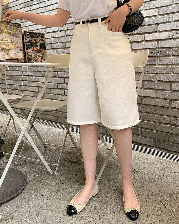 코즈 5부 Denim Pants