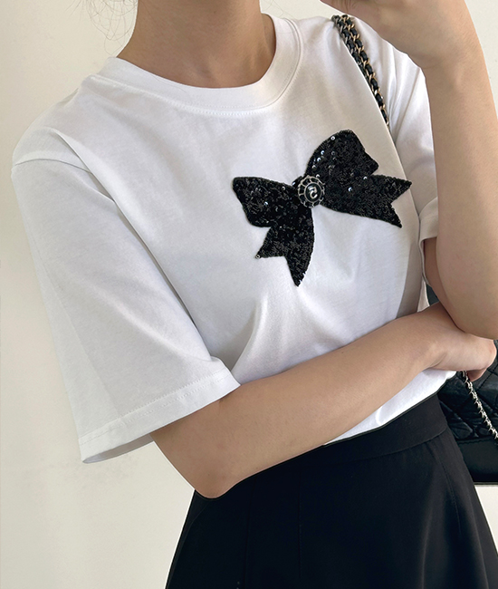 코코 bowknot Short T shirts