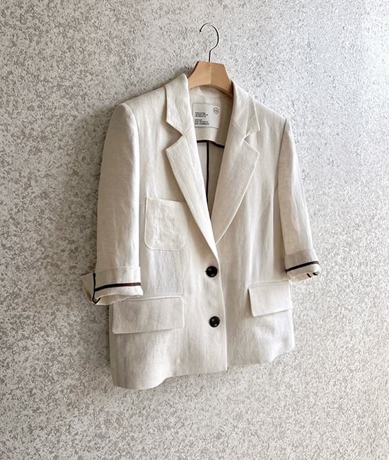 헤링본 Linen Jacket