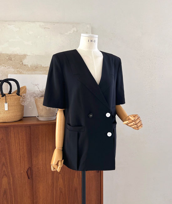 차르르 double Short-sleeve Jacket