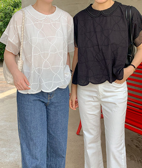 웨이브 Race Blouse