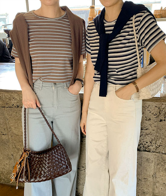 Summer Stripe Short T shirts