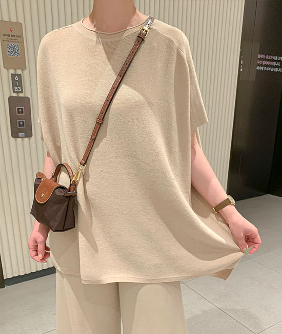 Summer 데일리 Short-sleeve Knit