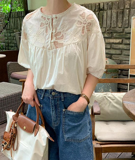 Flower Race Blouse