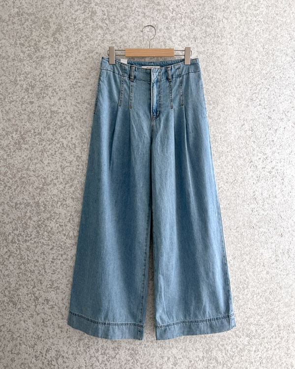 Summer 투핀턱 High Denim Pants