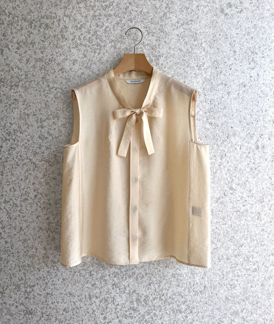 베르 bowknot 텐셀 Blouse