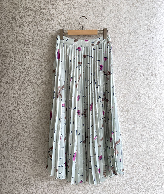 나염 Wrinkles Skirt