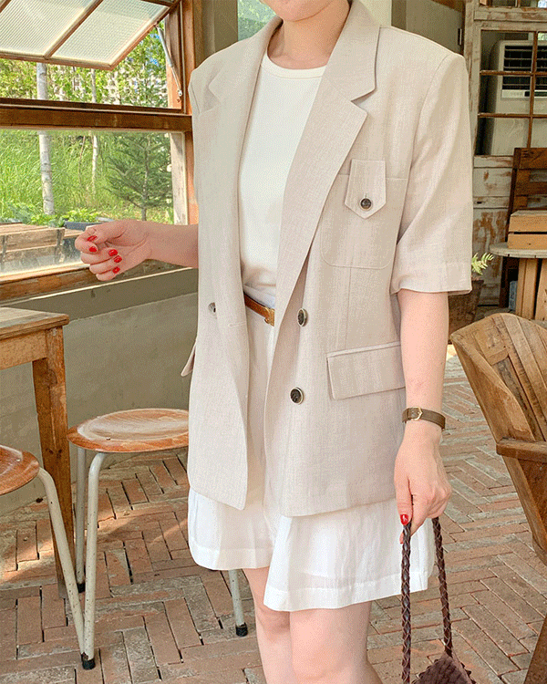 테잎 Short-sleeve Jacket