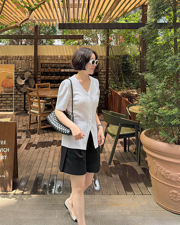 유니 Puff Cardigan