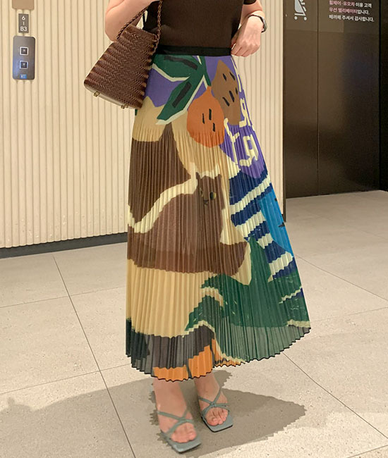 키츠 Pleats Skirt