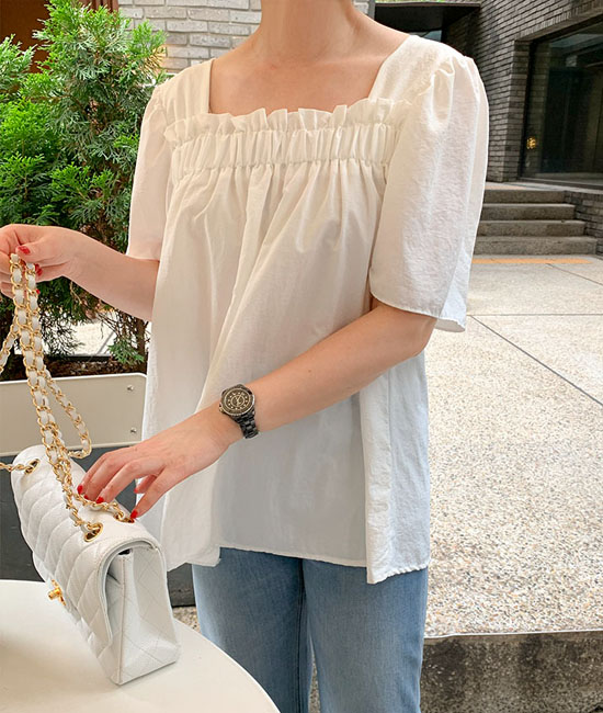 릴리 셔링 Blouse