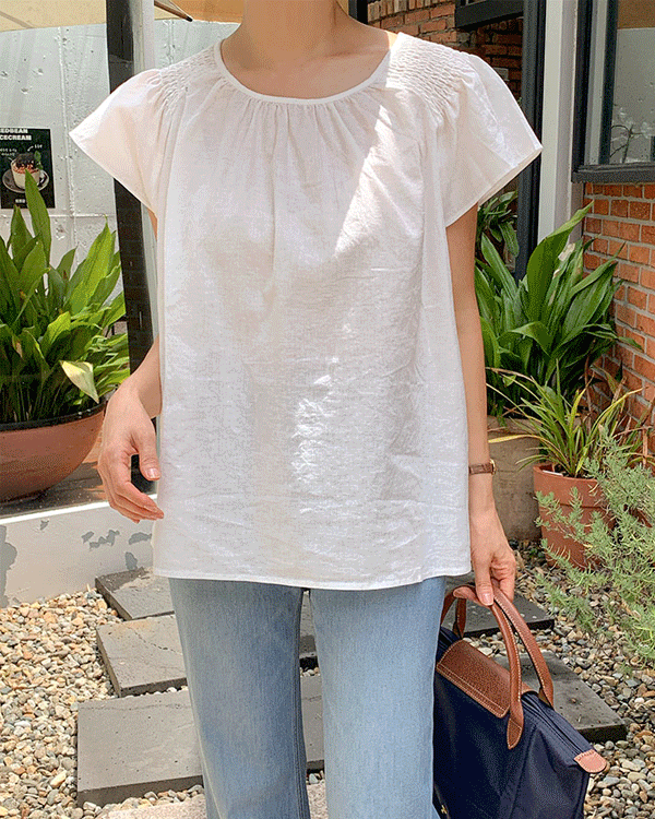 juicy 셔링 Blouse