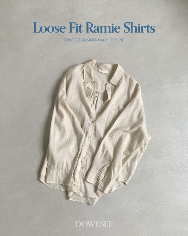 [코코블랙 X 두위씨] loose fit 라미 Shirt