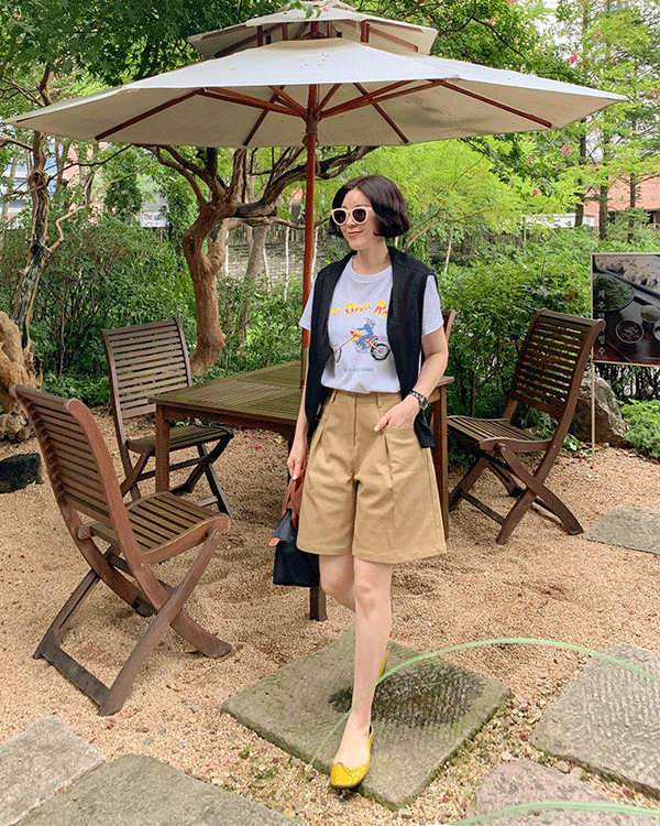 위즈 핀턱 Shorts