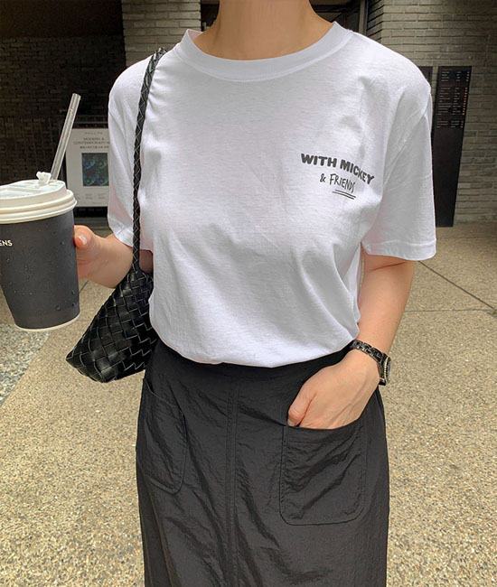 프렌즈 미키 Short T shirts