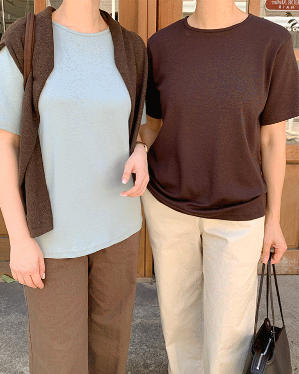 간절기 Basic Short T shirts
