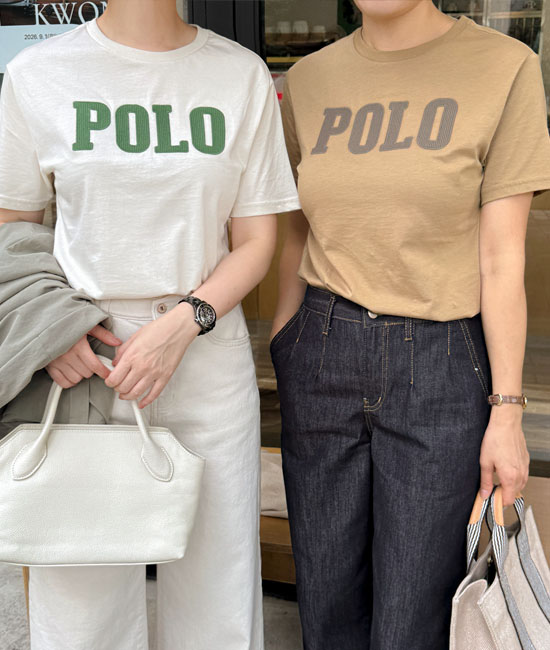 [코코블랙x폴로 랄프로렌] POLO logo Short-sleeve T-shirt