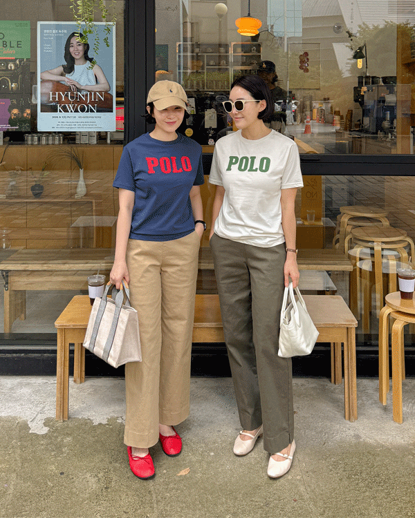[코코블랙x폴로 랄프로렌] POLO logo Short-sleeve T-shirt