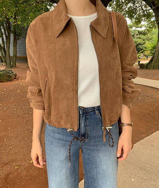 Suede 블루종 Jacket