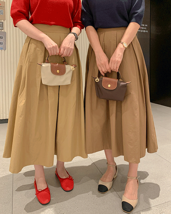 코코 핀턱 Flare Skirt-Autumnver.