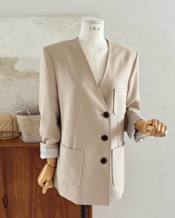 구오 V-neck Jacket