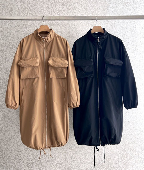 포켓 Long 바바리 Jacket