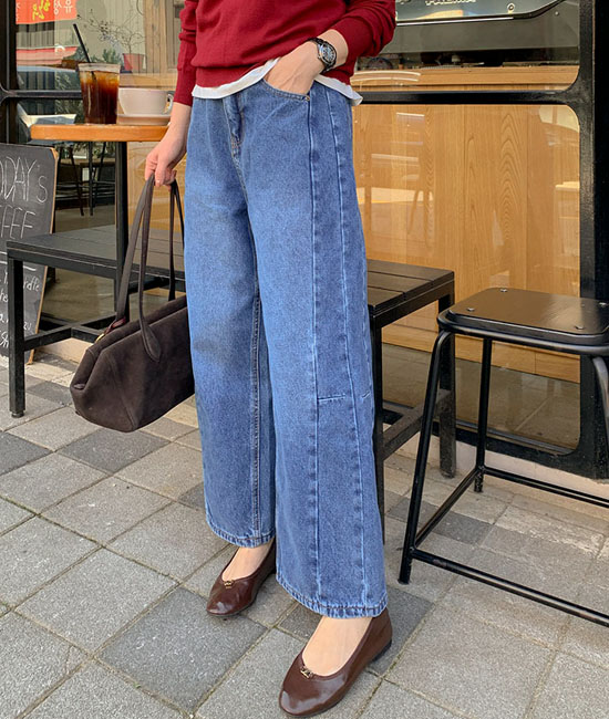 그로우 Baggy Denim Pants
