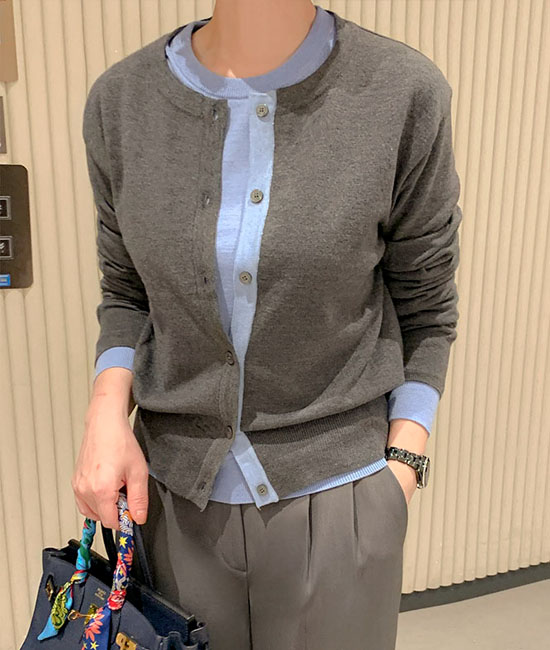 리버 color combination Cardigan