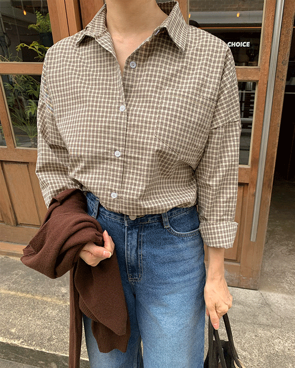 어텀 Check Shirt