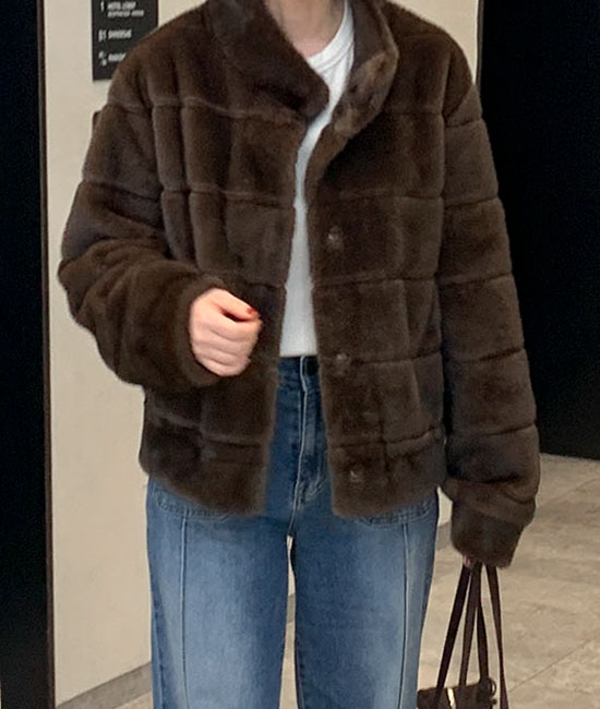[코코블랙x드모아]호리젠탈 Long,Short 밍크자켓 / No collar 퍼자켓